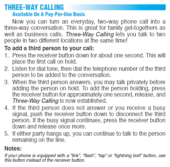 Three-Way Calling