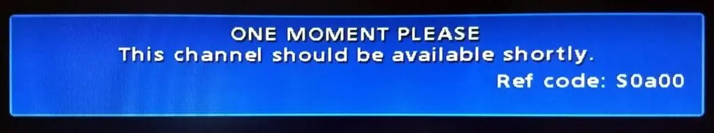 Troubleshooting screen