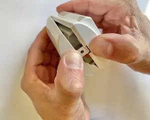 Open the device to remove the back plate