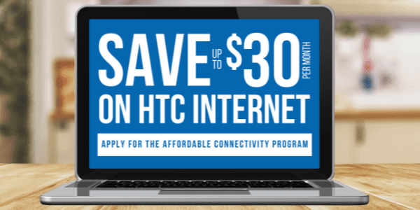laptop with details on Affordability Connectivity Program