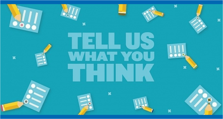 Tell us what you think graphic