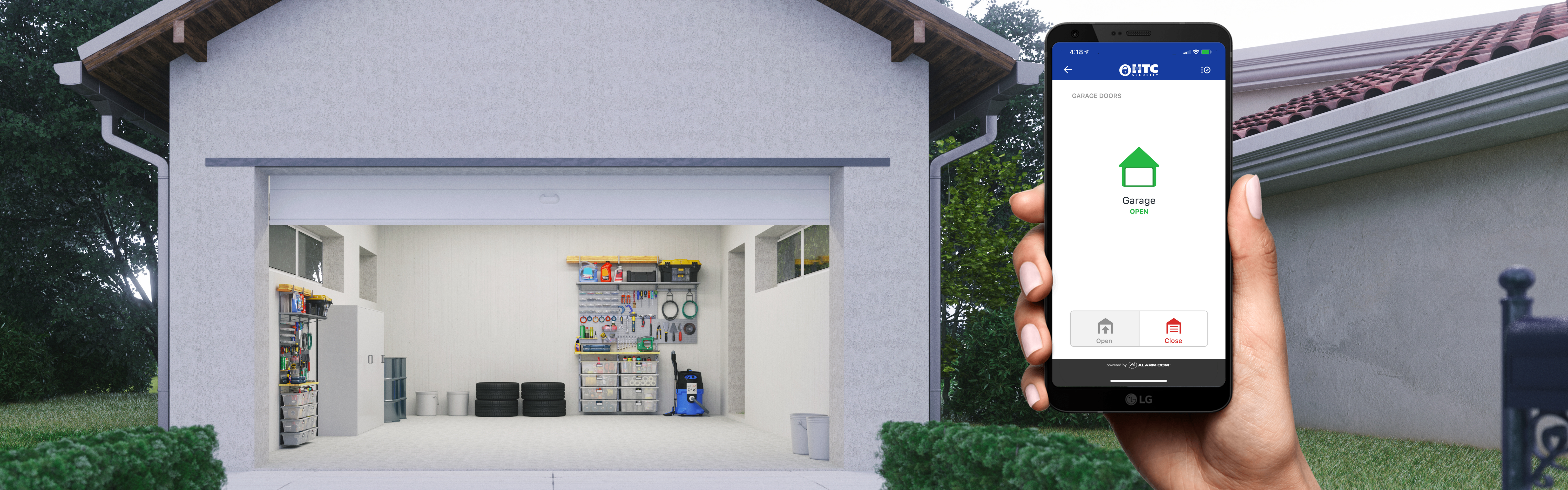 Manage garage from cellphone