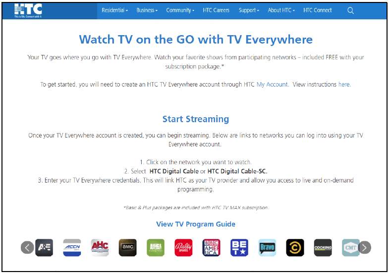 Watch TV Everywhere HTC Inc.