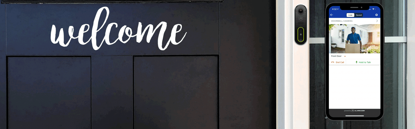 Manage doorbell camera from smart device