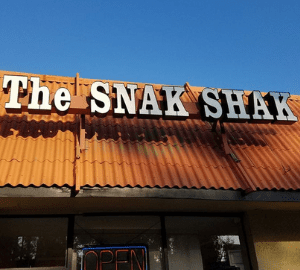 Andy's Snak Shak front sign