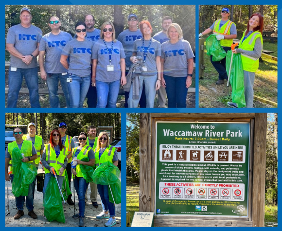 Waccamaw River Park cleanup.