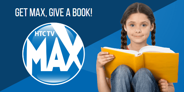 HTC TV Max book donation