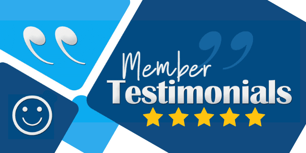 Member testimonials