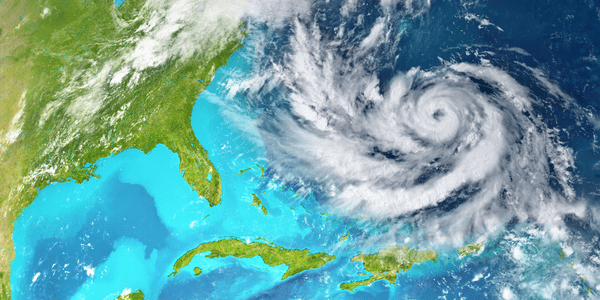 Satellite image of a hurricane heading toward the Grand Strand