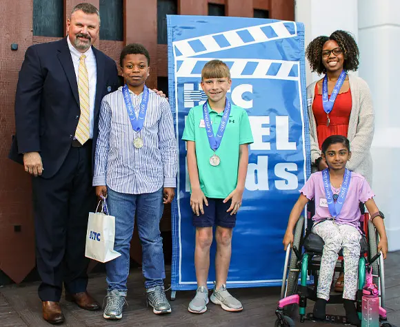 2025 REEL Kids from schools in Horry, Georgetown and Marion Counties with HTC CEO Carlton Lewis