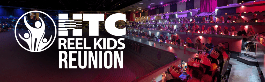 HTC Reel Kids Reunion at Medieval Times banner.
