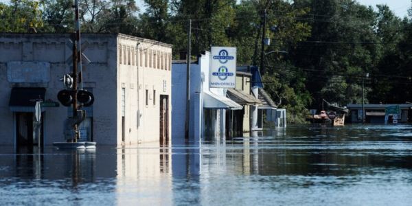 Town of Nichols post Hurricane Matthew. October 2016
