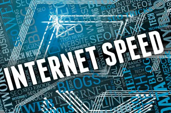 tech background internet speed