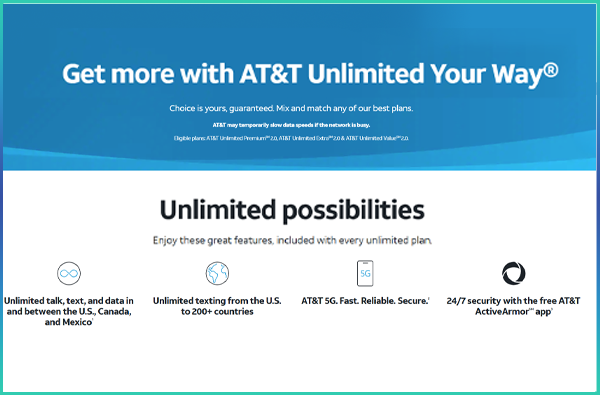 AT&T mobile link placeholder
