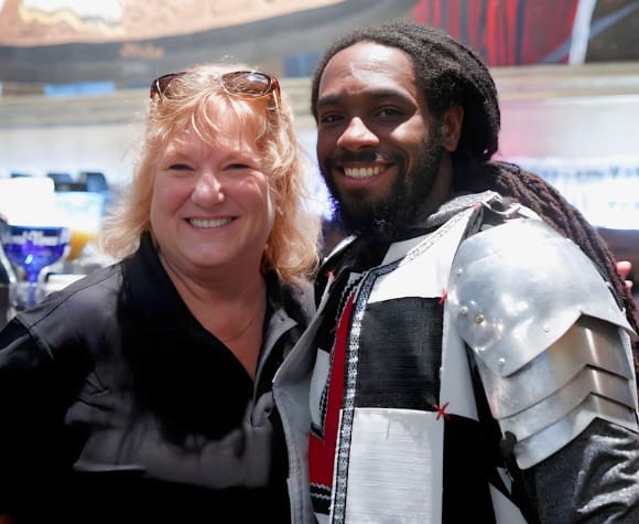 HTC employee with the winning Knight at REEL Kids 2026