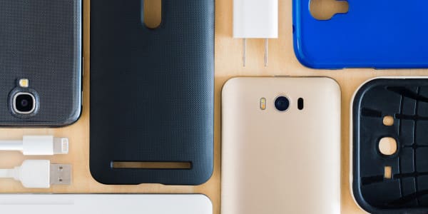 variety of mobile phone accessories
