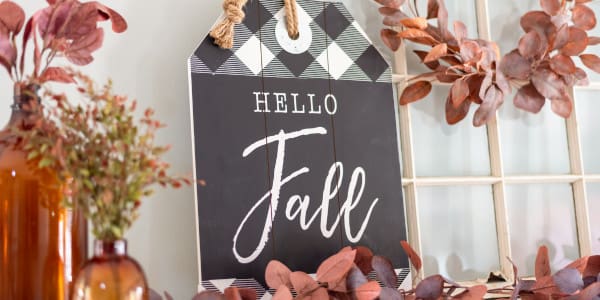 hello fall decoration